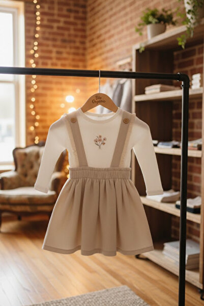 Biorganic Sweet Garden Ecru Long Sleeve 2-Piece Set