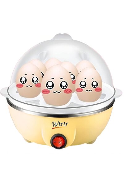 wtrtr 350W Egg Cooker, 7 Egg Electric Boiler & Steamer with Auto Shut-Off, Ye...