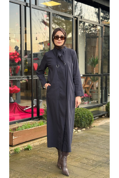 AlMarwah Dik Yaka Halka Fermuarlı Kap 405027