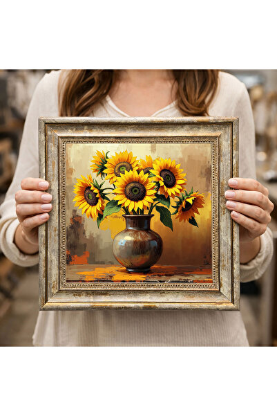 woodsia Tablou decorativ pătrat înrămat DC0034