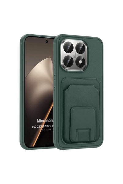 Microsonic Mi 15t Case Pocketpro Litchi Dark Green