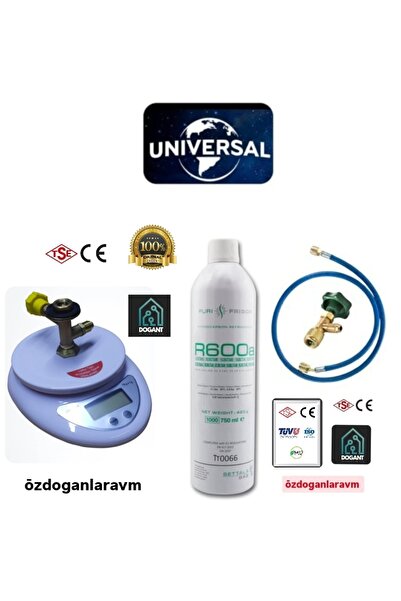 dogant özdoğanlar avm Gaz Dijital Terazili +R600a Gaz +Vana+Hortum Set Takımı