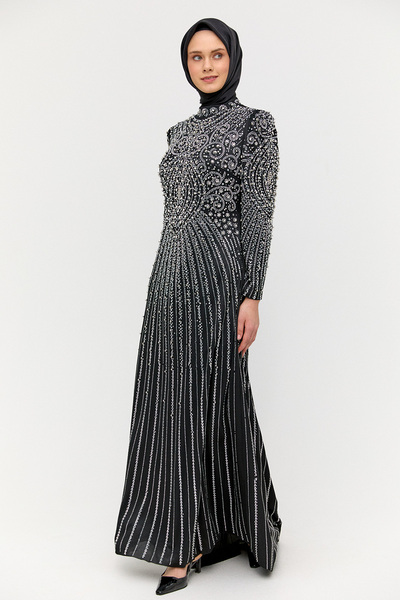 Setrms Hakim Yaka Sıra Taşlı Abiye