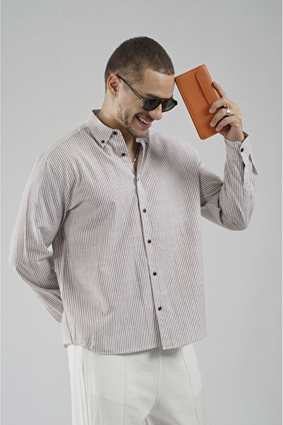 Butik Trend Biz Regular Fit Striped Men's Shirt