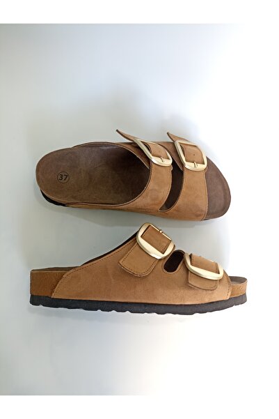 ezmoda Taba Lux Suede Double Buckle