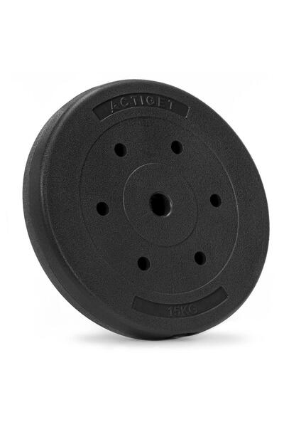 SERSIMO Disc de greutate, 15 kg, umplutură bituminoasă, acoperire PP, 29 mm, ...