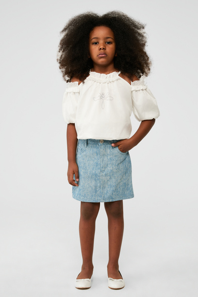 Tyess Girl Denim Skirt