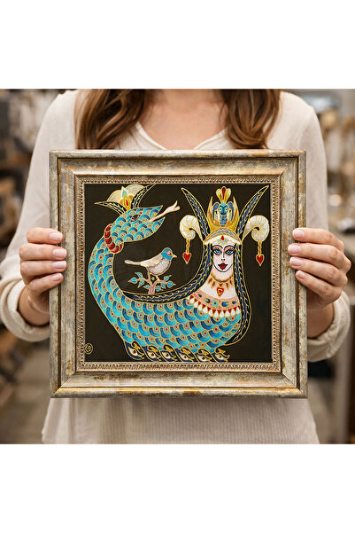 woodsia Διακοσμητικός Τετράγωνος Πίνακας με Κορνίζα DC0075