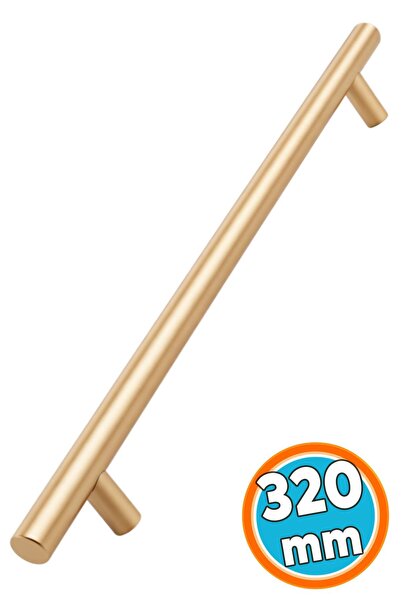 Generic Brand مقابض خزانة المطبخ المعدنية الذهبية الناعمة (قطعة واحدة) 320 مم