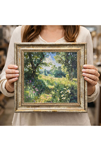 woodsia Tablou decorativ pătrat înrămat DC0013