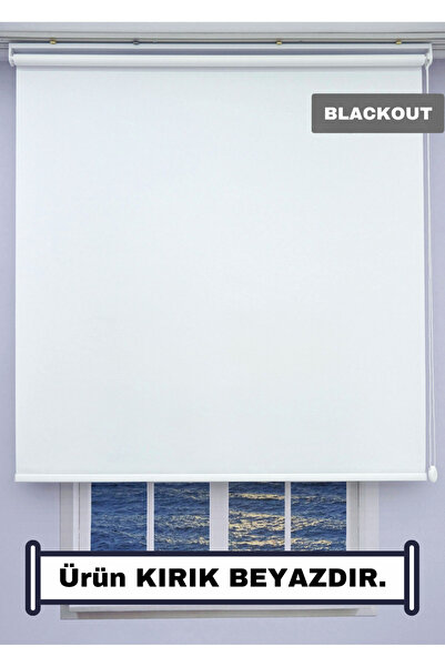 ESDEH BLACKOUT Işık Geçirmez KALIN Karartma Stor Perde (KIRIK BEYAZ) - Alümin...