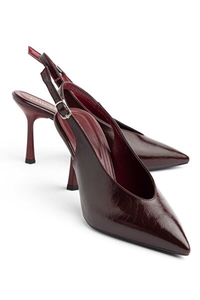 CHICELLA Millano Burgundy Rustic Women's Heeled Shoes Stiletto
