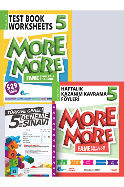 Fenomen Yayıncılık 5 MORE&MORE FENOMEN TEST BOOK+HAFTALIK KAZANIM KAVRAMA FÖY...