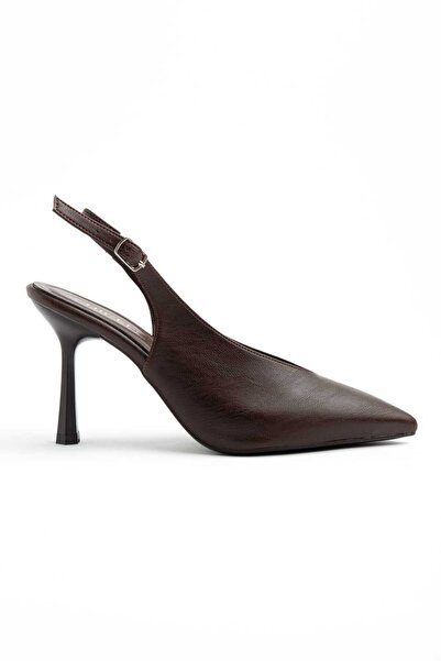 CHICELLA Millano Brown Γυναικεία Παπούτσια με Τακούνι Stiletto