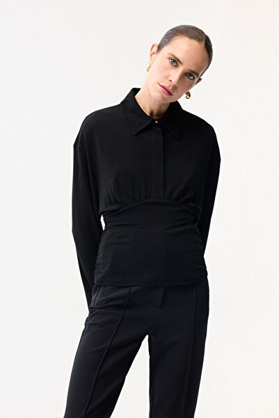 adL Büzgü Detaylı Bluz