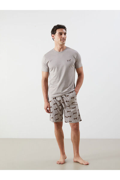 LC Waikiki Vizyon New Season Standard Fit Men's Shorts Pajama Set