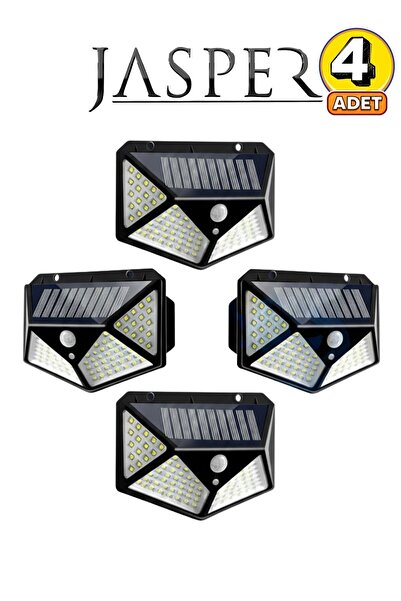 JASPER 067 4 Adet Güneş Enerjili Solar Aydınlatma Harekete Duyarlı Sensörlü A...