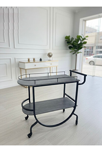 DEC22 A serving cart with an elegant design and distinctive colors