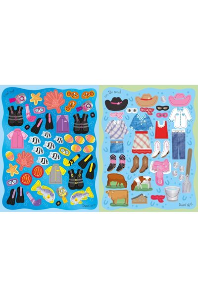 Usborne Carte pentru copii - Sticker Dolly Dressing: Holiday
