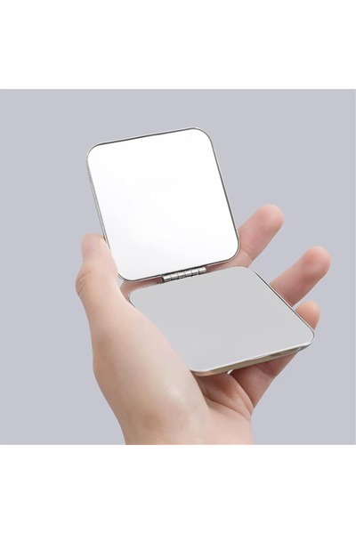 Arzu Güzel Cosmetics Cep Boy Küçük Makyaj Aynası, Kare Taşıması Kolay Seyahat...