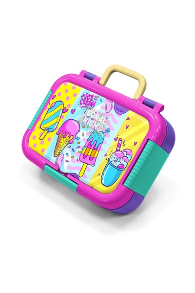 Coral High Παιδικό μπολ φαγητού από ανοξείδωτο ατσάλι με μικτά σχέδια παγωτού...