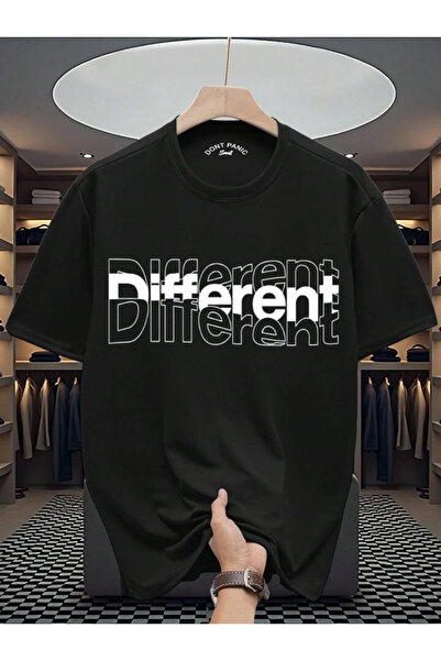 Rivox Unisex Black Oversize T-Shirt Cotton Fabric Different Printed