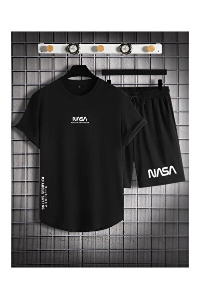 PENTHİLUS Oversize Digital Printed Top-Bottom Set - Men's T-Shirt and Shorts ...