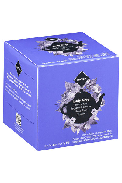 Rioba LADY GREY PŞT ÇAY 10*2G-SİYAH&ASPİR&BERGAMOT