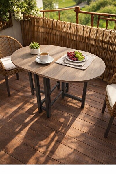 ADIM EBATLAMA Katlanır Kanatlı Masa Yemek Masası Çalışma Masası Mutfak Masası...