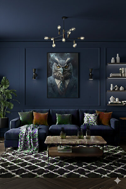 BLT DİZAYN Γυάλινο τραπέζι σχεδιασμού γραφείου CEO Owl Office Elegance