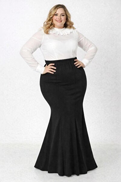 CNG MODA Plus Size Fish Skirt
