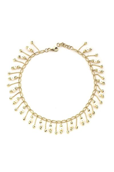 Birinci1926 Dorikalı Doğal İnci Sallantılı Halhal