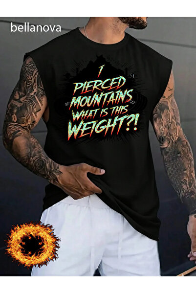 bellanova Black Crew Neck Superior Quality Printed Youth Modern Cut Tank Top