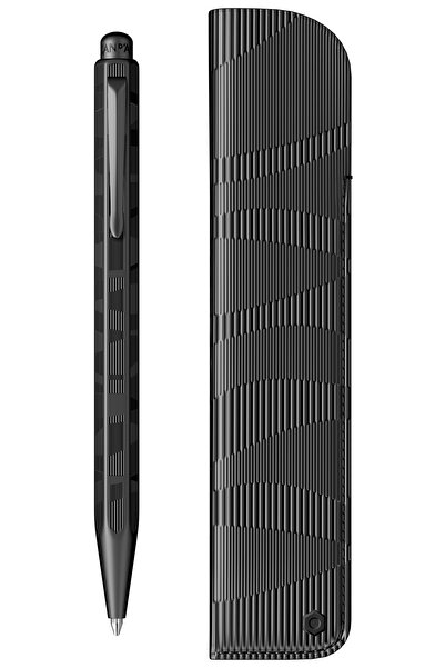 Caran d'Ache Pix SE Black Line BT și husă din piele