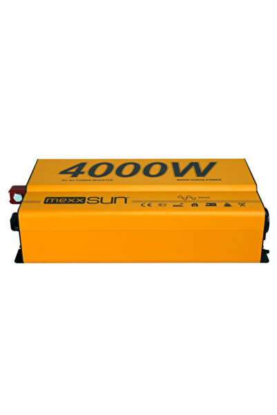 MEXXSUN 12V Volt-4000W Watt Tam Sinüs İnverter (220V Çevirici)