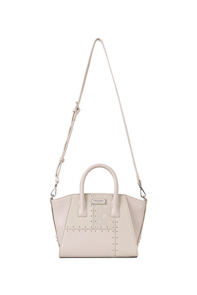 Pierre Cardin Ecru Zipper Closure Adjustable and Detachable Strap Women's Sho...