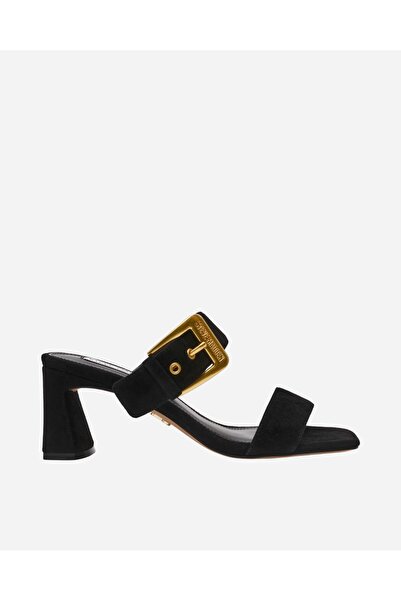 Steve Madden TORIANN BLACK SUED Kadın Siyah Terlik TORIANN