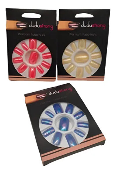 Amelia مجموعة أظافر صناعية من 3 قطع بألوان متنوعة