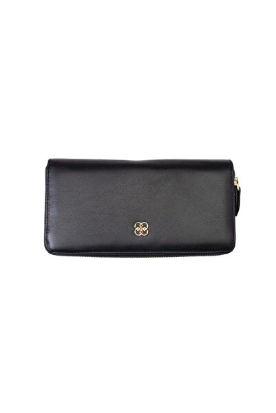 TORO NERO Women's wallet made of black genuine leather - Arya detail