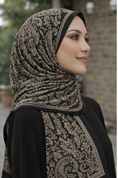 Mavi İpek Black Mink Series Soft Cotton Shawl D7