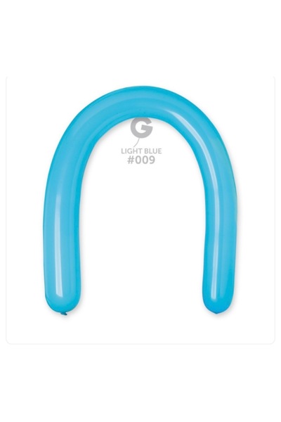 Çemrek Süs Parti Solid Color Sausage Balloon 100 Pack Gemar