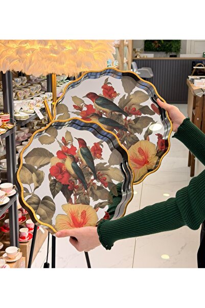 Onedekor 2-Piece Luvia Mirrored Luxury Tray