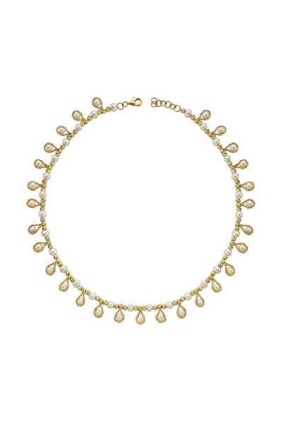 Birinci1926 Dorikalı Sallantılı Doğal İncili Kolye