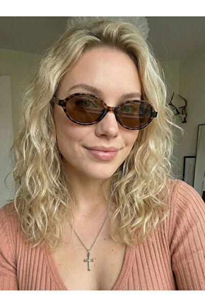 VEGA EYEWEAR Miux Oval Mavi Camlı Leopar desenli Güneş Gözlüğü Hafif ürün _ 5...