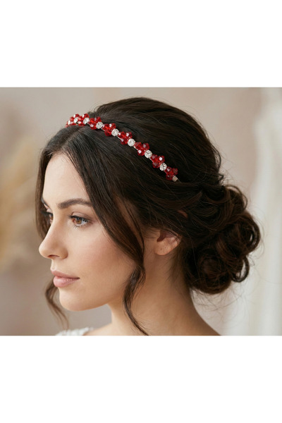 gelinmz Pearl and Crystal Stone Bridal Crown Hairband