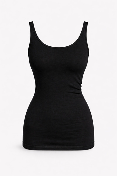 YUYİ Ji̇ber 96% Cotton 4% Elastane Anti-Allergic Thick Straps Women's T-Shirt...