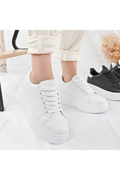 Tmall Women's Sports Shoes,-Leather, D1466, White