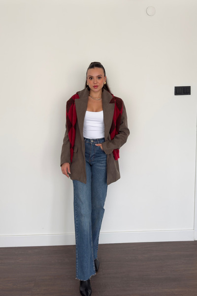 Grtrend Süet Ceket-Bej