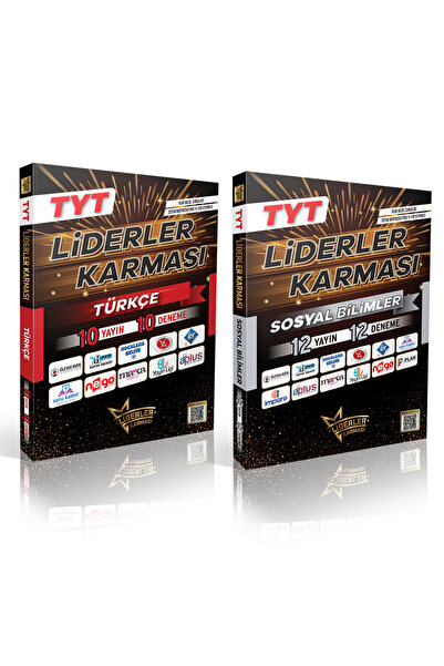 LİDERLER KARMASI 2026 Model TYT Türkçe 10 Deneme ve TYT Sosyal Bilimler 12 De...