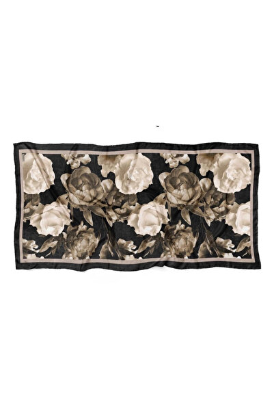 Mavi İpek Black Mink Series Soft Cotton Shawl D8